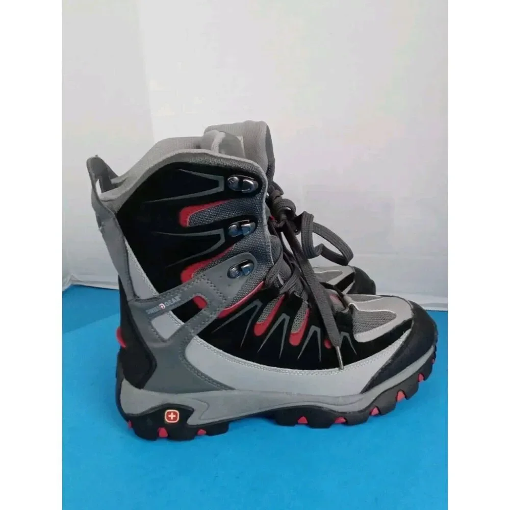 Swiss Military Waterproof Hiking Boot Grey Black Outdoor Adventure Trekking Shoe